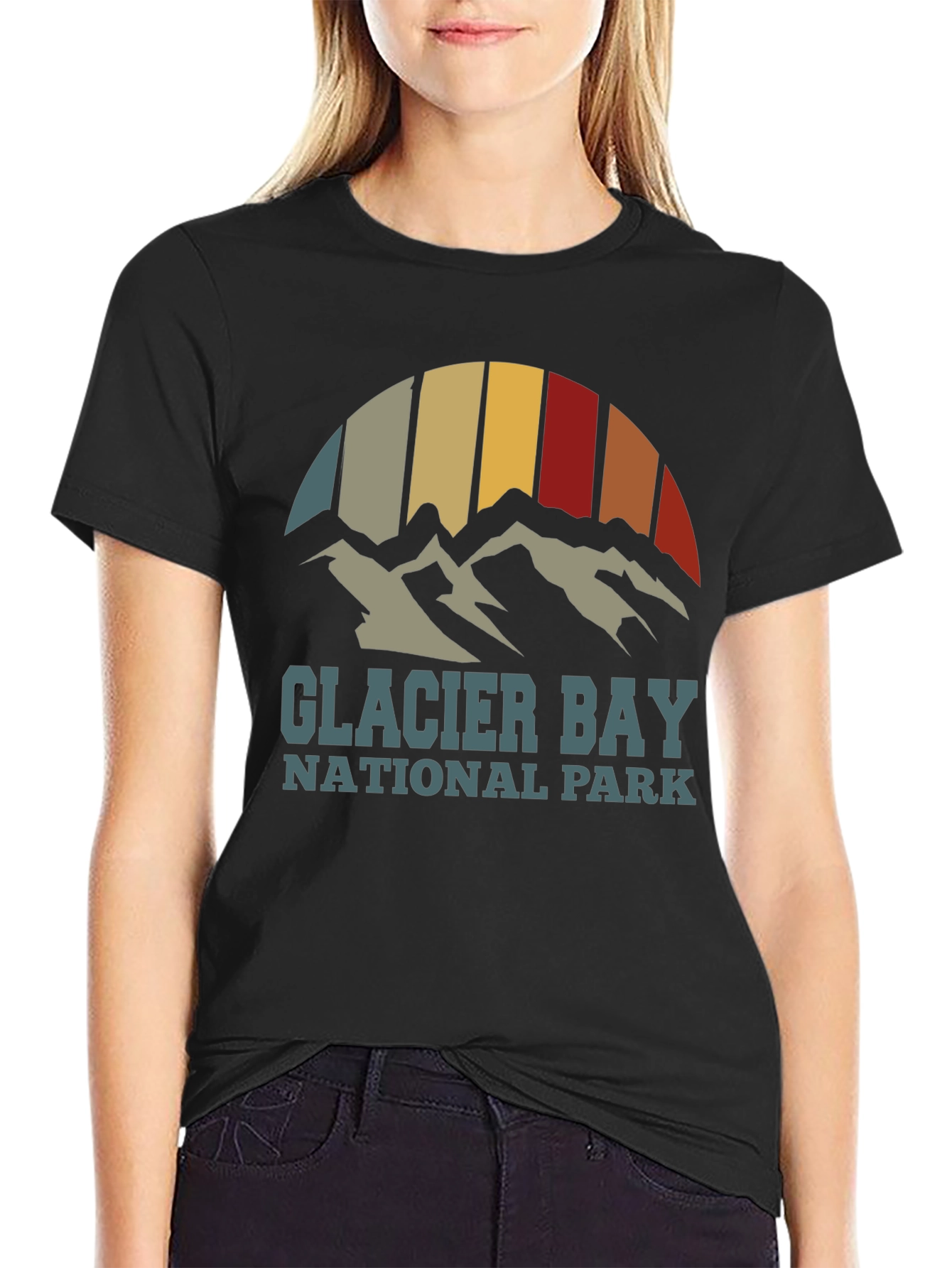 Glacier Bay National Park T-Shirt - Retro Style