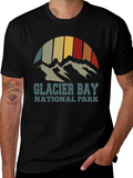 Glacier Bay National Park T-Shirt - Retro Style