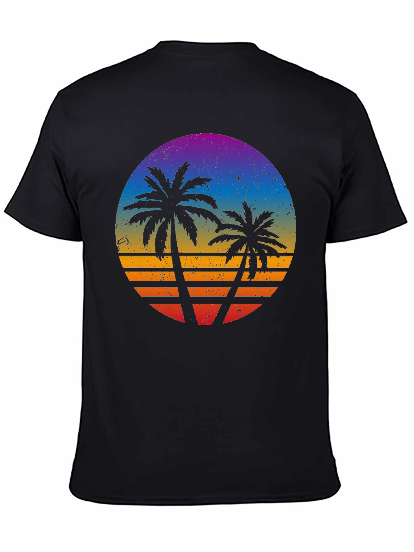 Retro Sunset Palm Tree T-Shirt