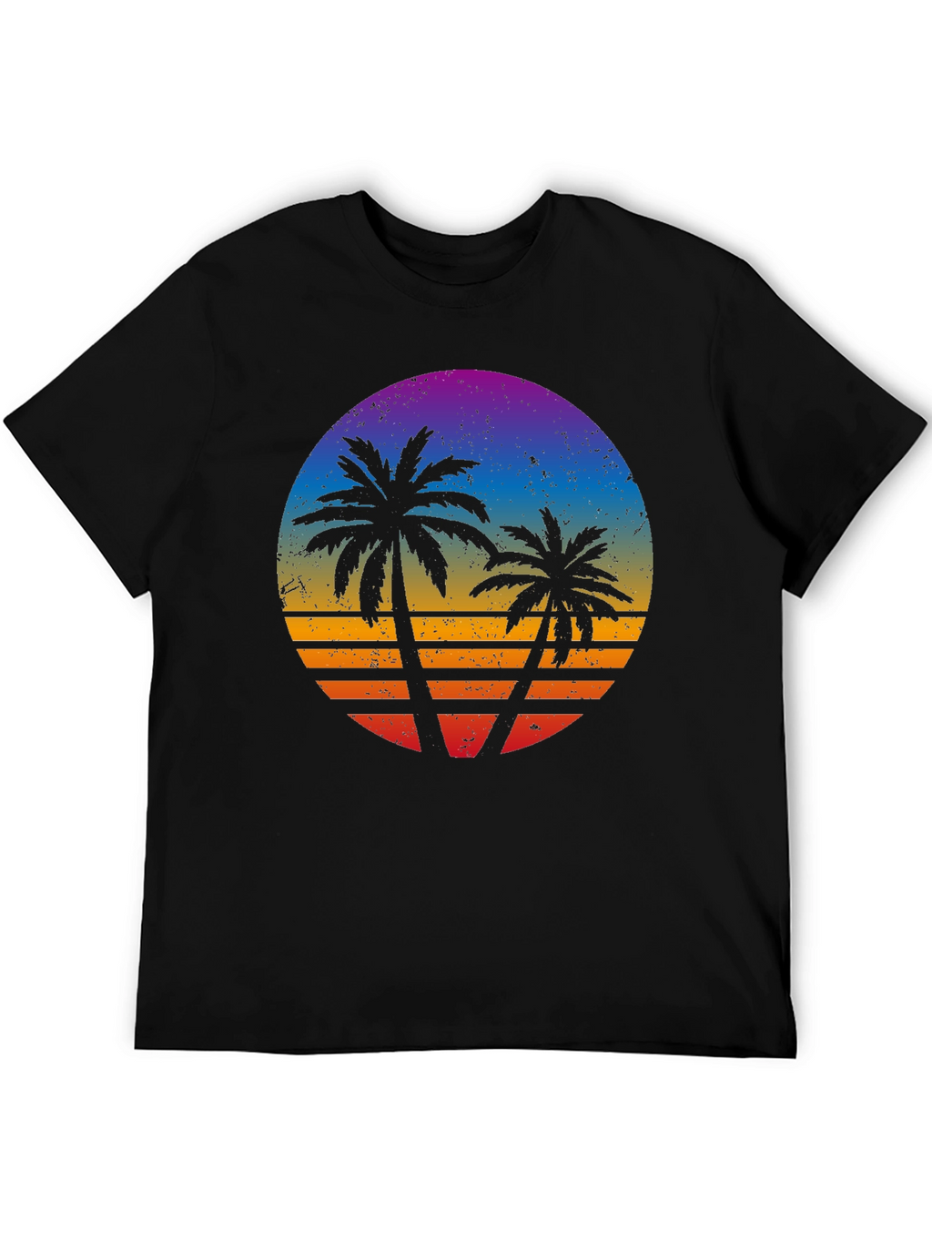 Retro Sunset Palm Tree T-Shirt