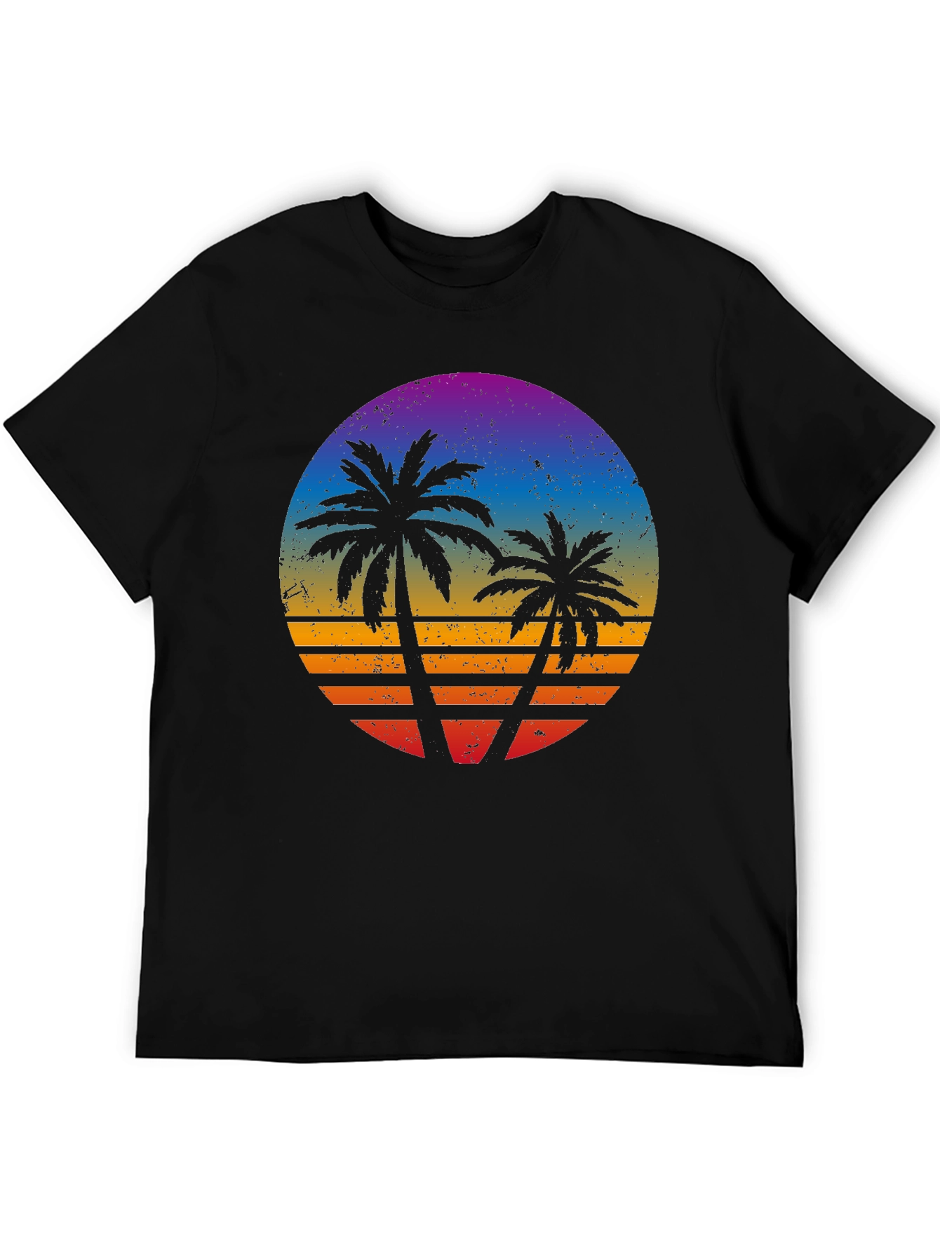 Retro Sunset Palm Tree T-Shirt