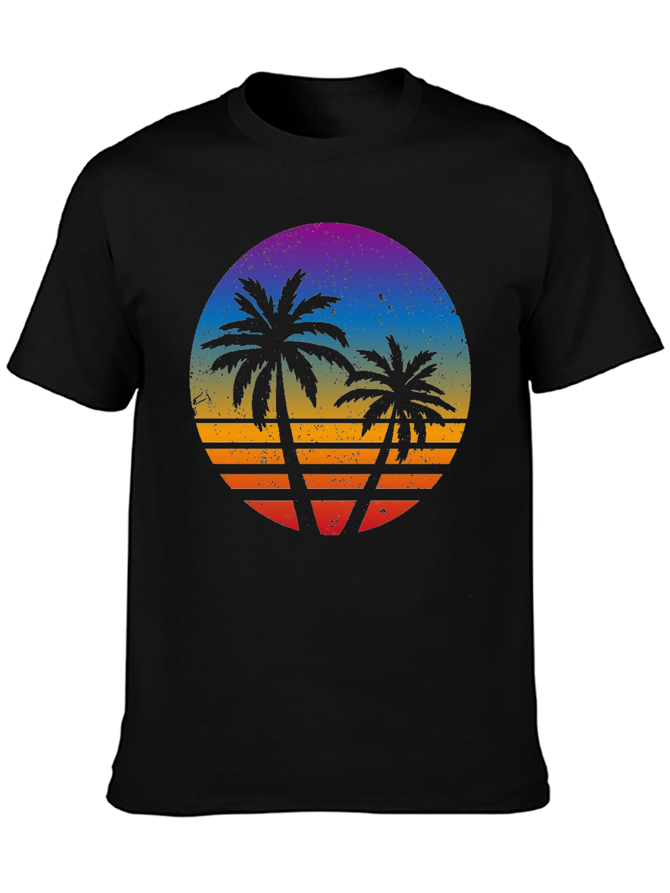 Retro Sunset Palm Tree T-Shirt