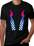 Birthday Candles Graphic Tee - Celebration Shirt