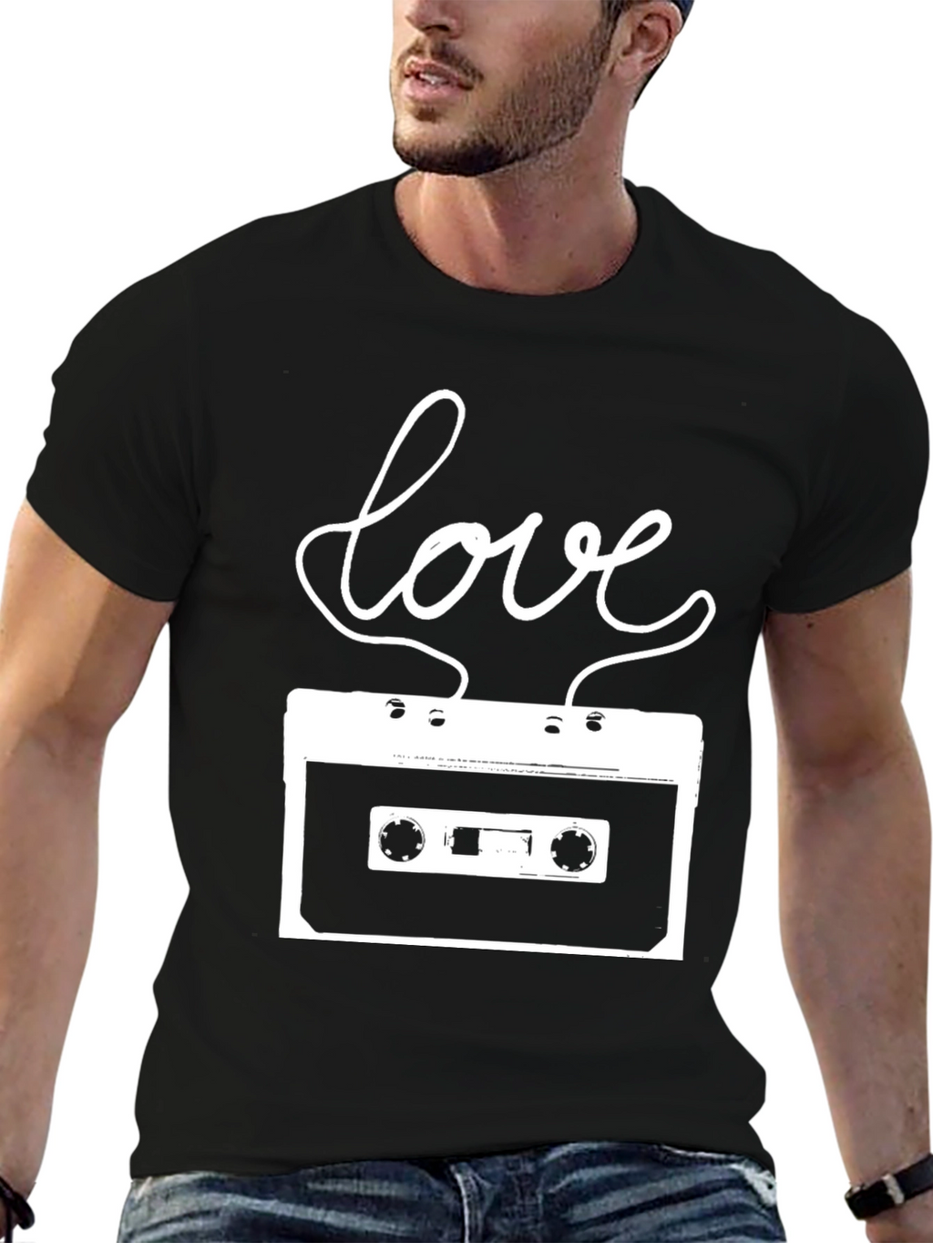 Retro Love Tape T-Shirt - Music Lover Tee