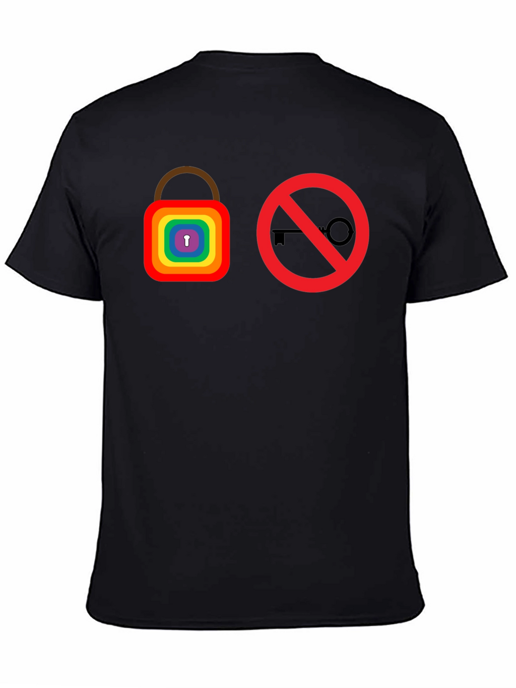 Rainbow Lock No Key T-Shirt - LGBTQ+ Pride