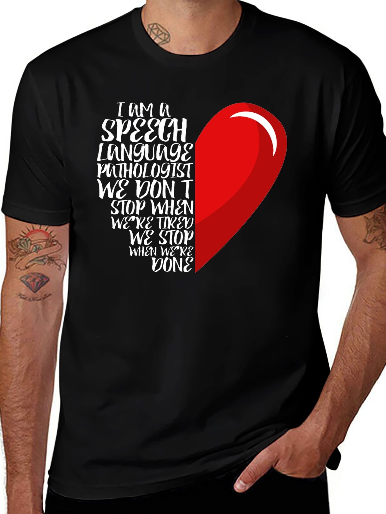 Speech Language Pathologist Heart T-Shirt