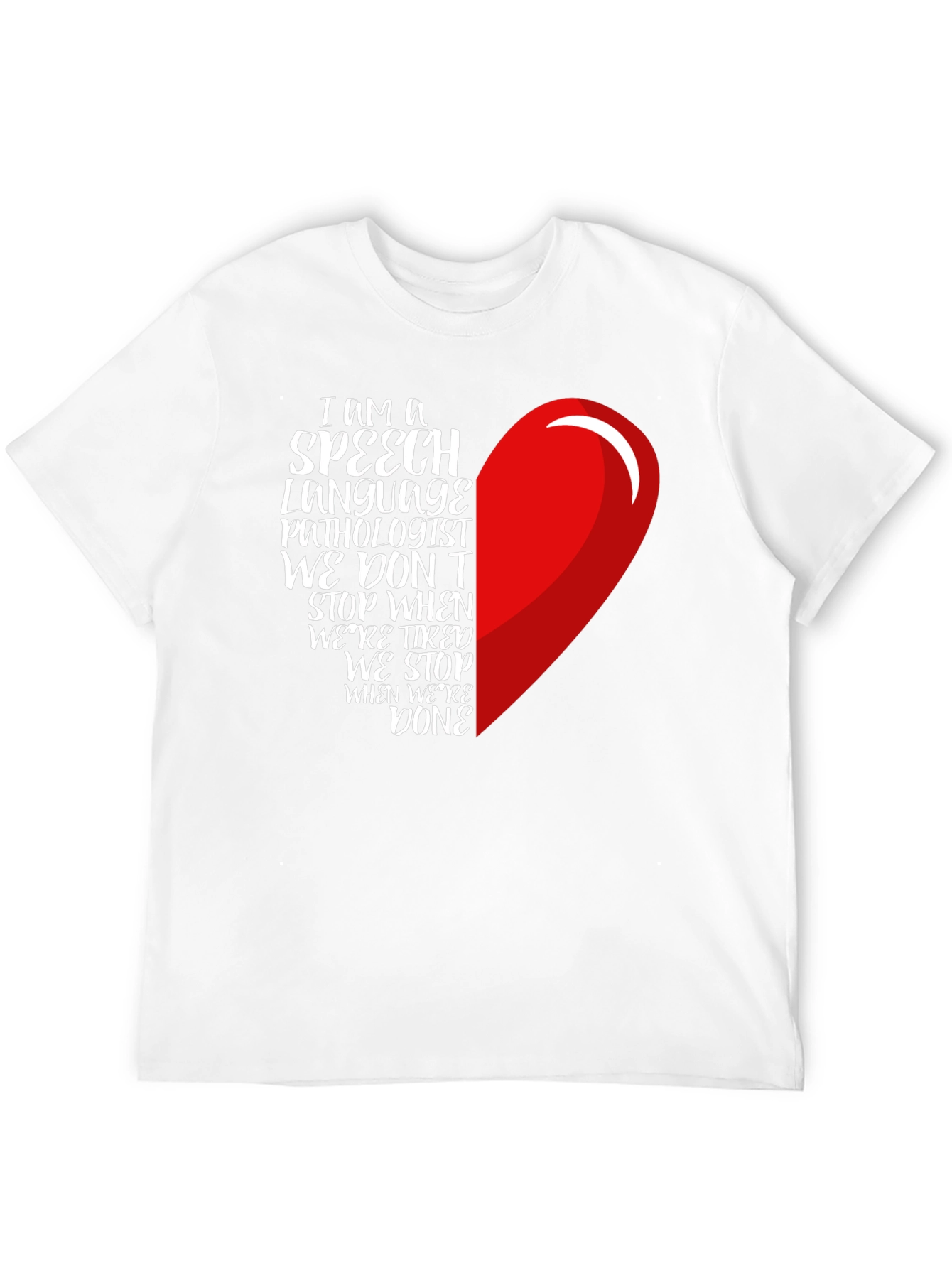 Speech Language Pathologist Heart T-Shirt