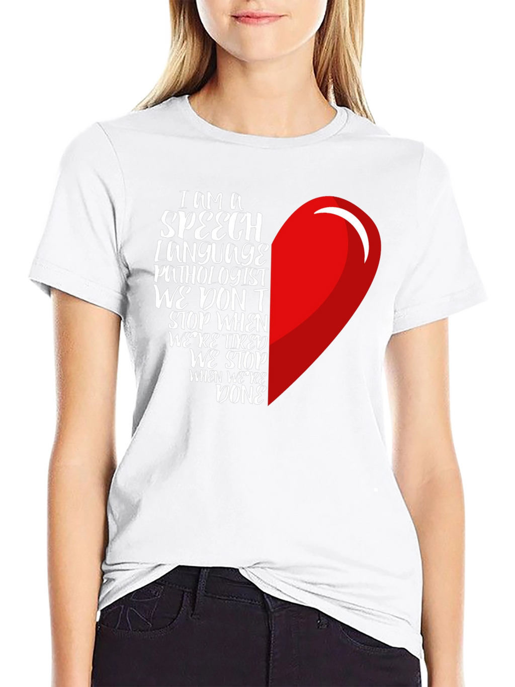 Speech Language Pathologist Heart T-Shirt