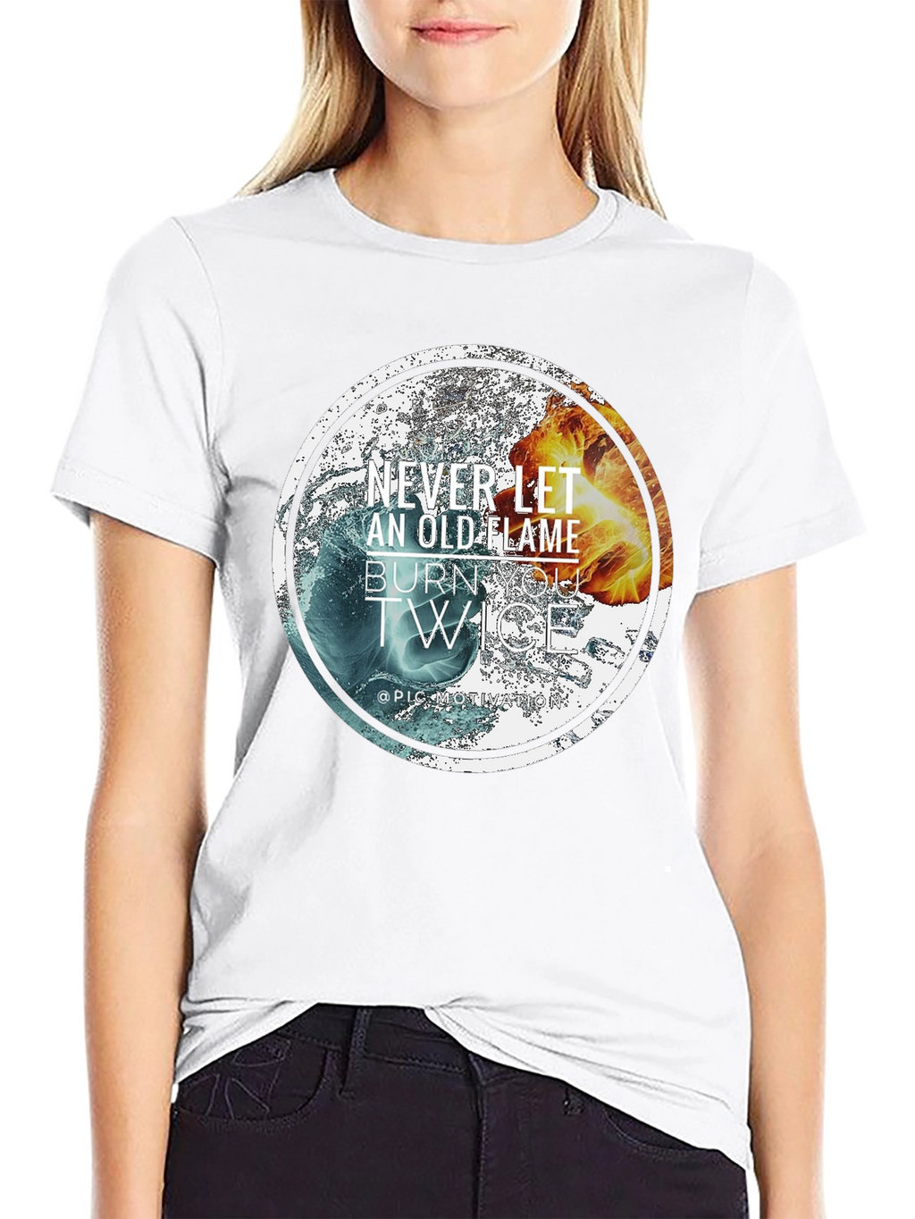 Flame Burn Twice Graphic T-Shirt