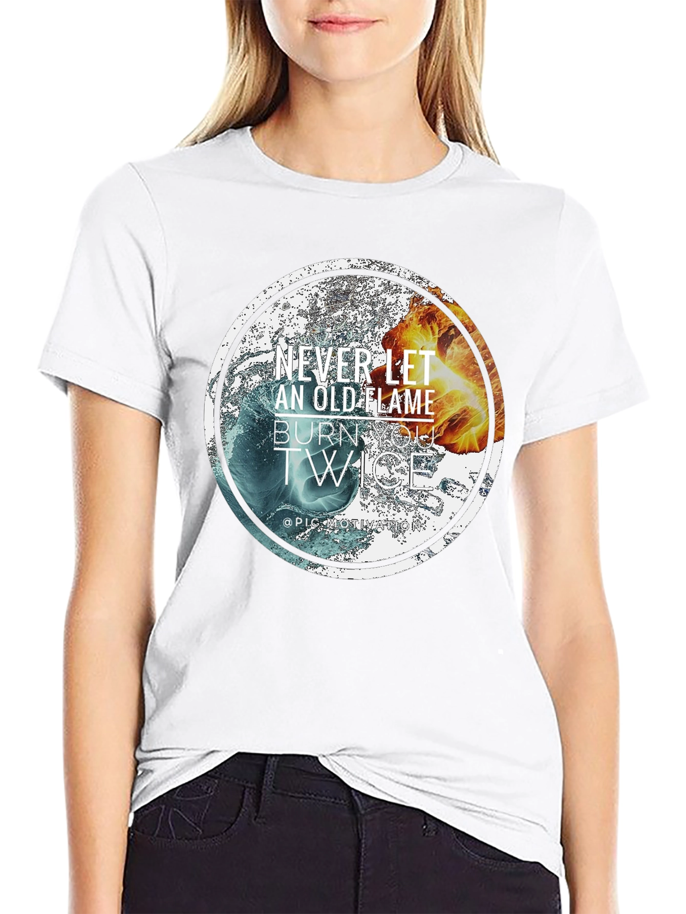 Flame Burn Twice Graphic T-Shirt
