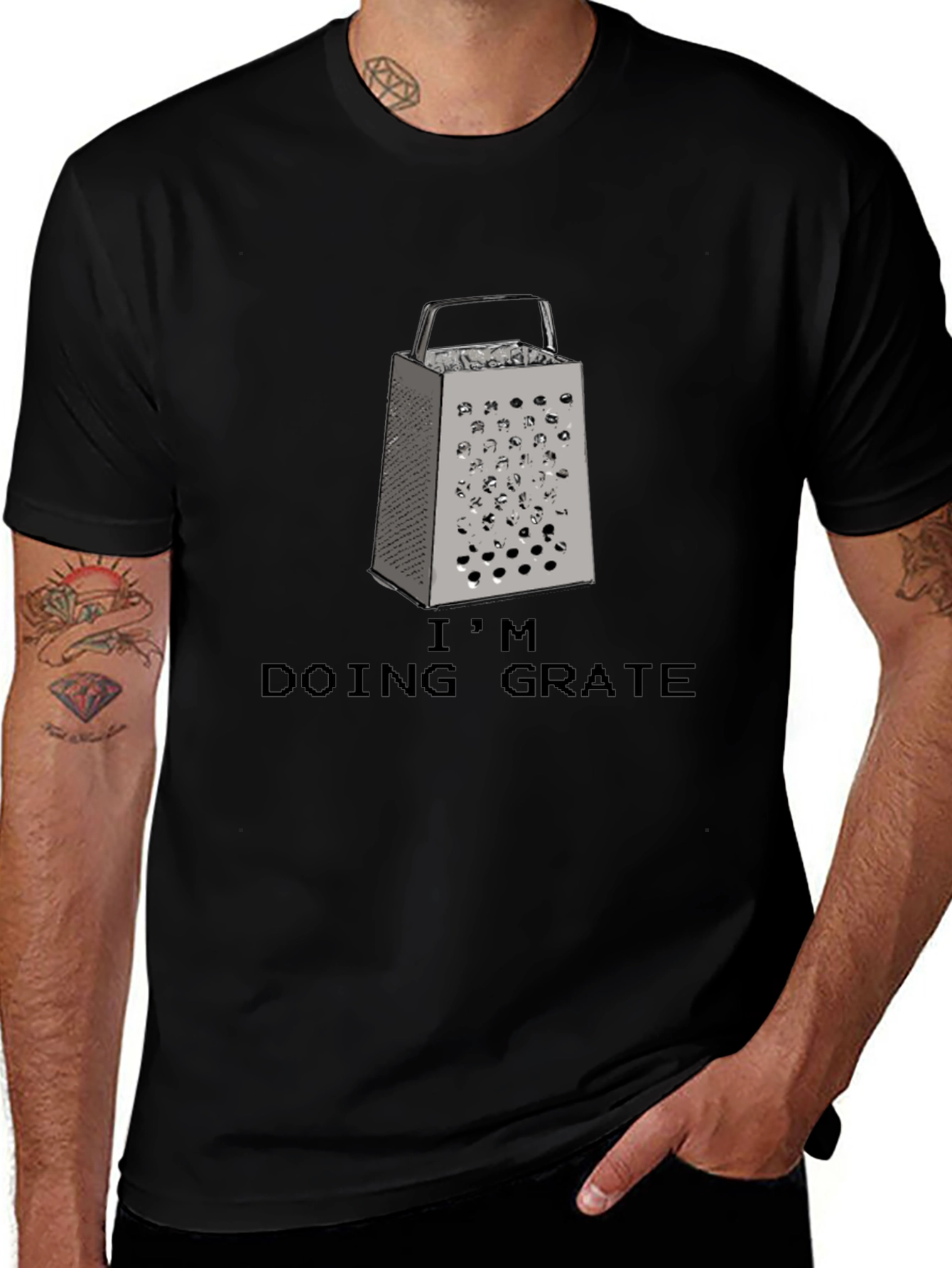Im Doing Grate Funny Grater Pun T-Shirt