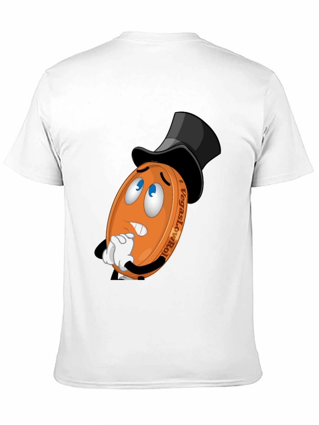 Vegas LowRoller T-Shirt - Funny Cartoon Coin Design