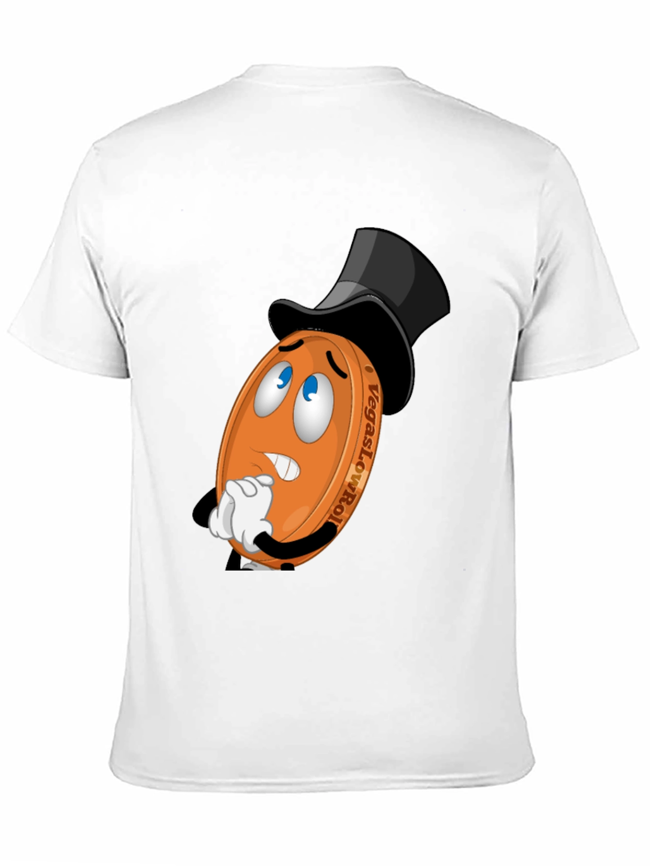 Vegas LowRoller T-Shirt - Funny Cartoon Coin Design
