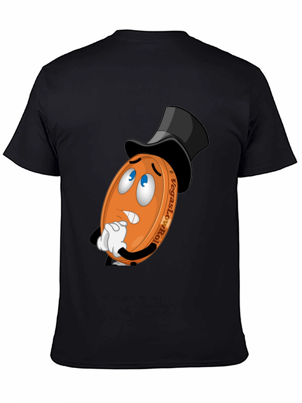 Vegas LowRoller T-Shirt - Funny Cartoon Coin Design