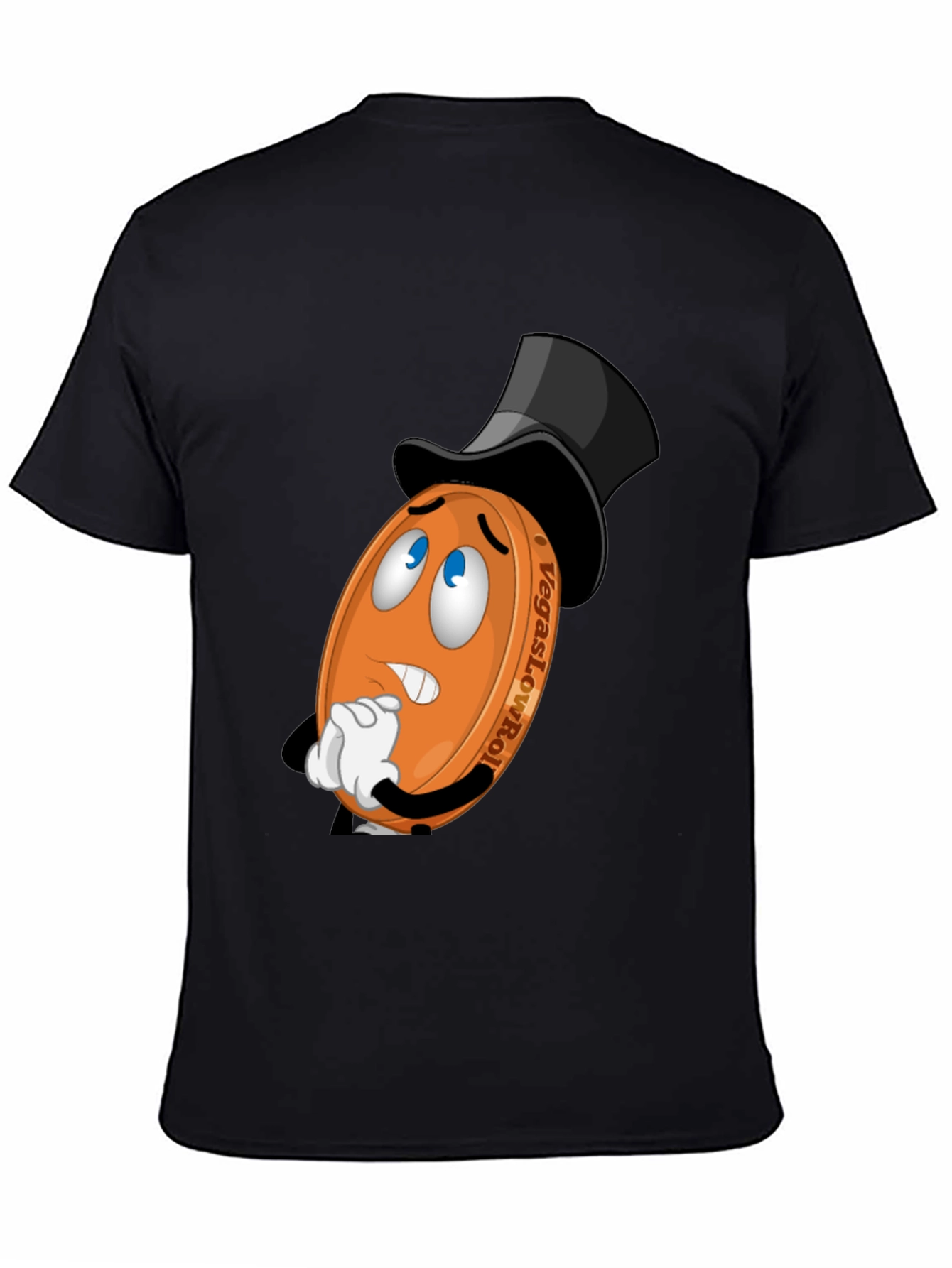 Vegas LowRoller T-Shirt - Funny Cartoon Coin Design