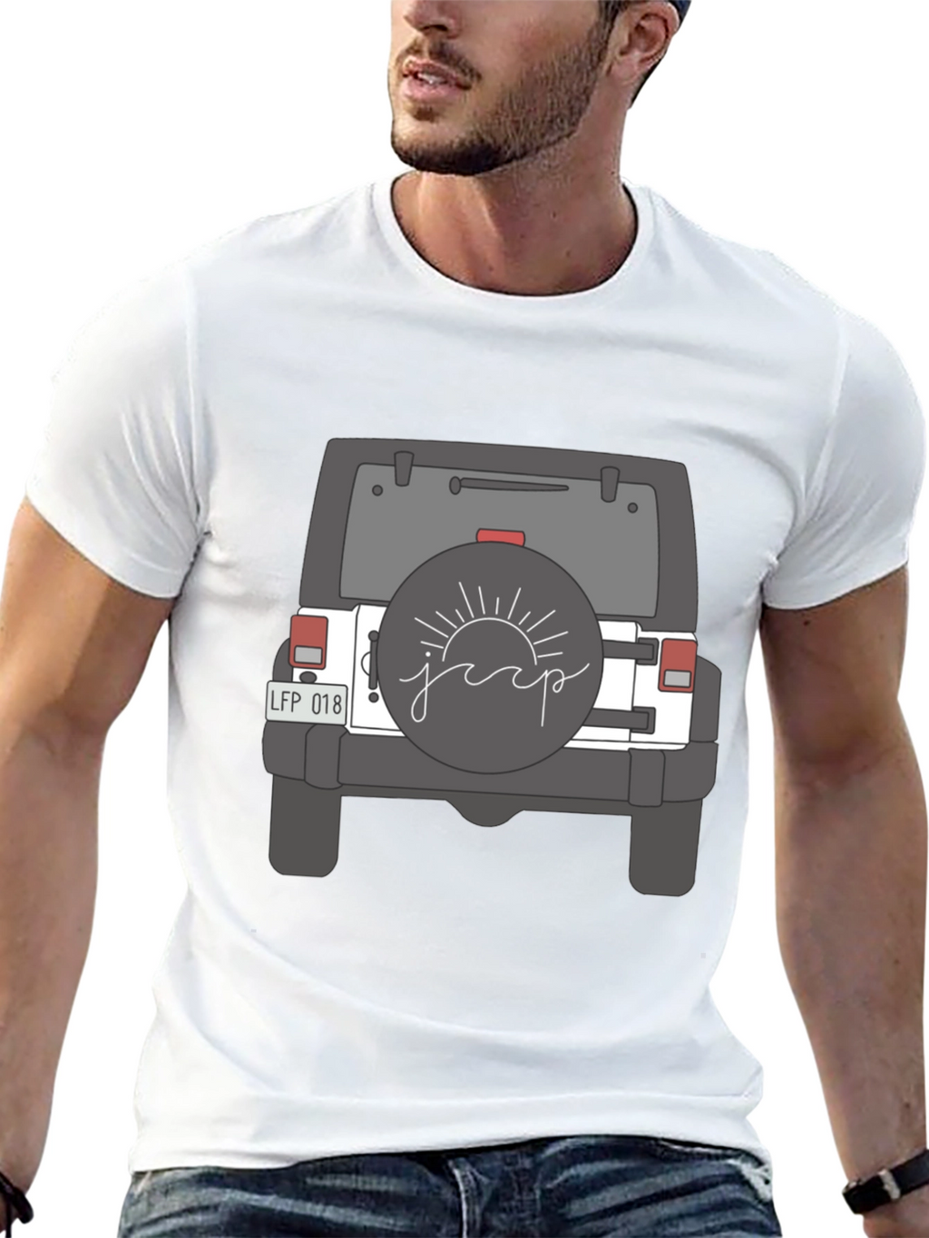 Jeep Graphic Tee - Sun and Adventure!