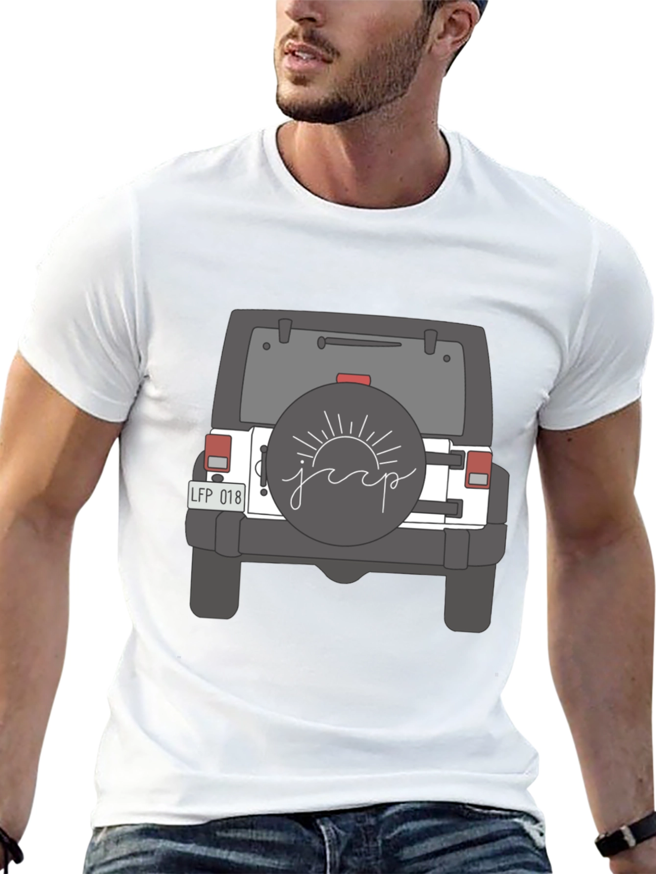 Jeep Graphic Tee - Sun and Adventure!