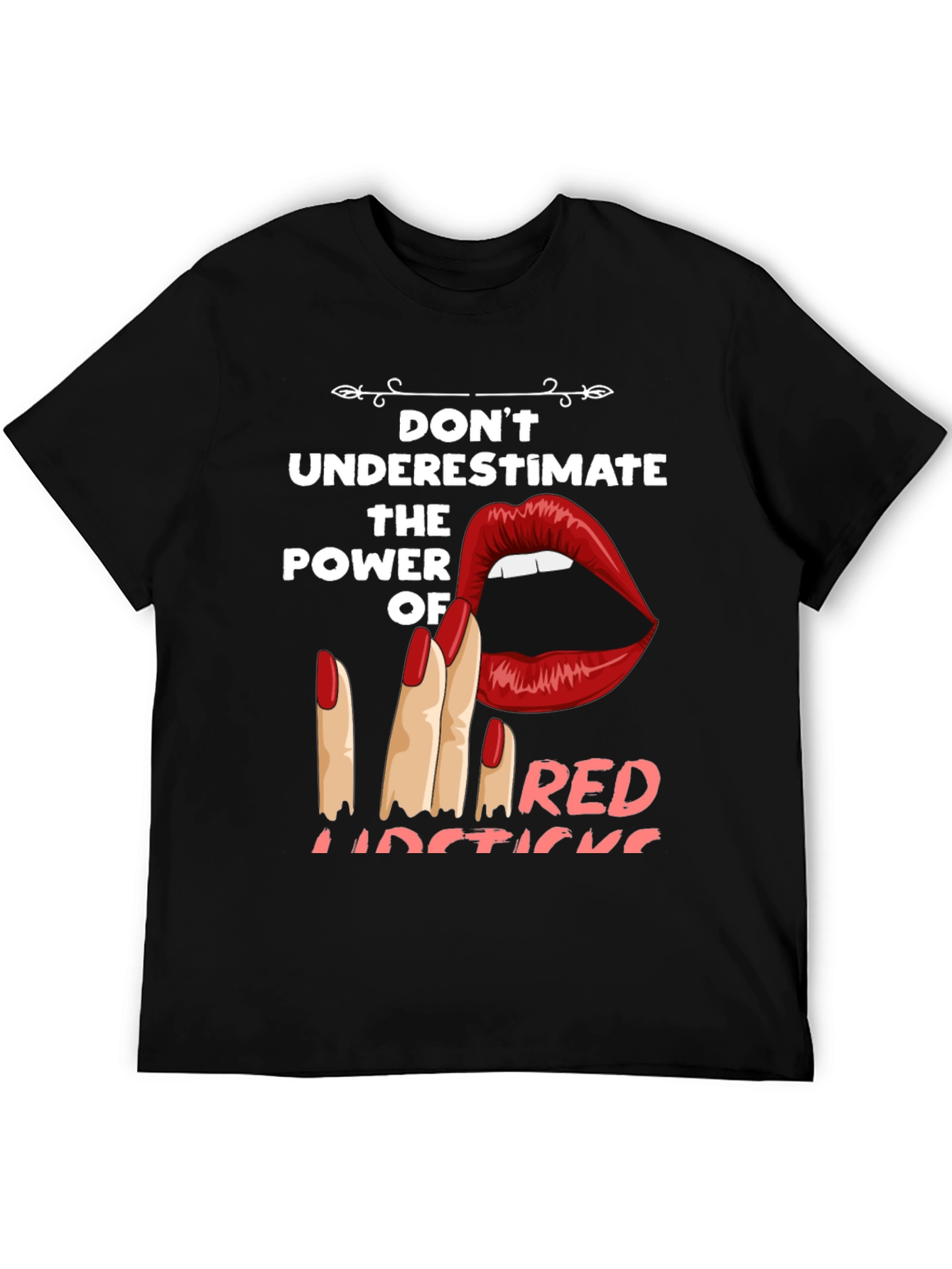 Red Lipstick Power T-Shirt - Bold Graphic Tee