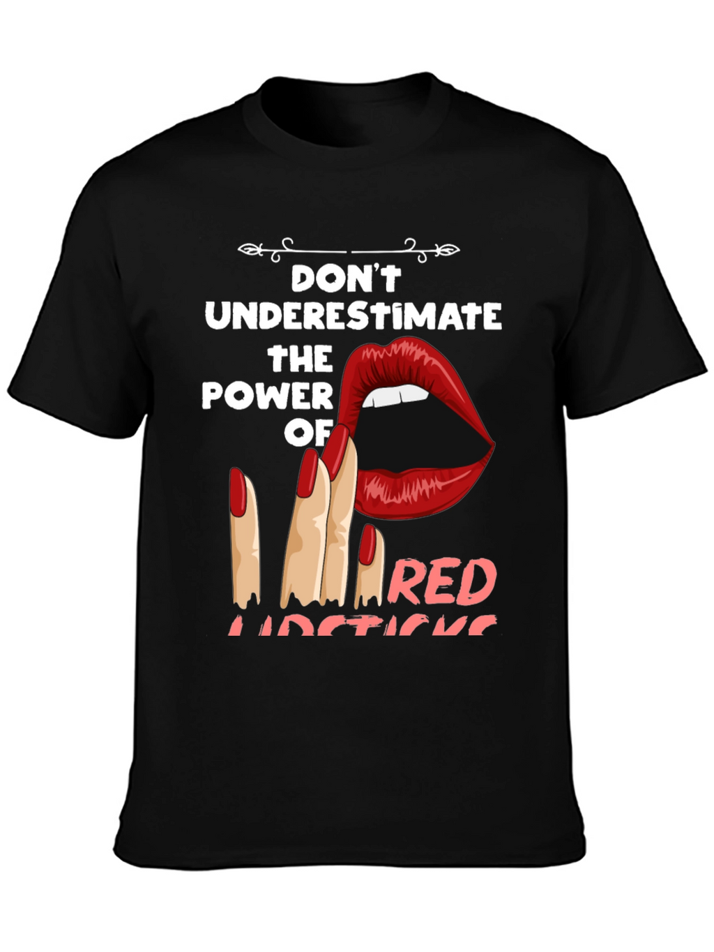 Red Lipstick Power T-Shirt - Bold Graphic Tee