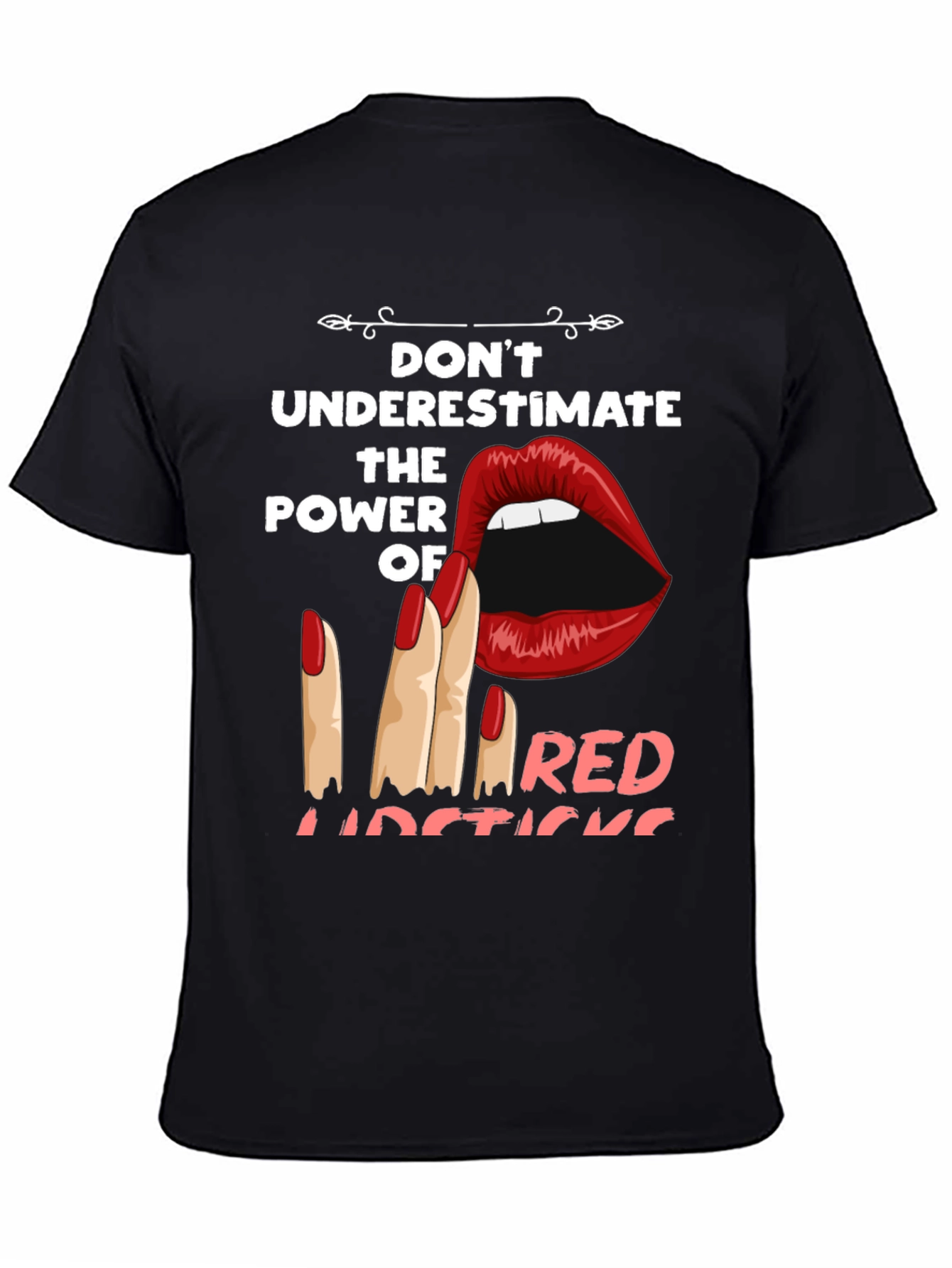 Red Lipstick Power T-Shirt - Bold Graphic Tee