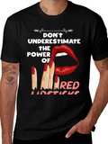 Red Lipstick Power T-Shirt - Bold Graphic Tee