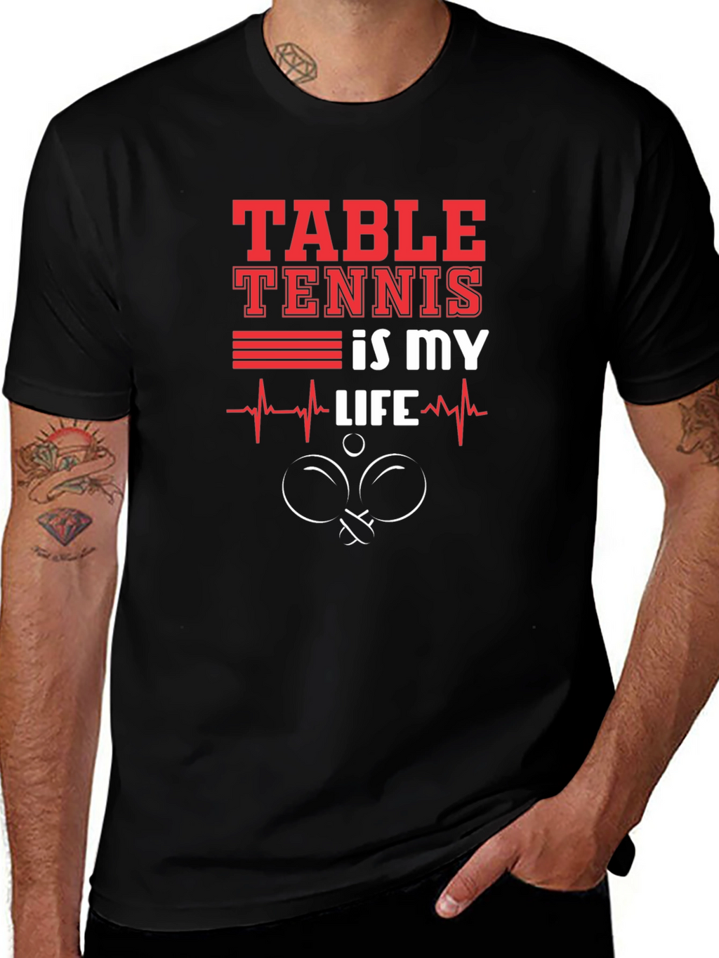 Table Tennis Is My Life Graphic Tee