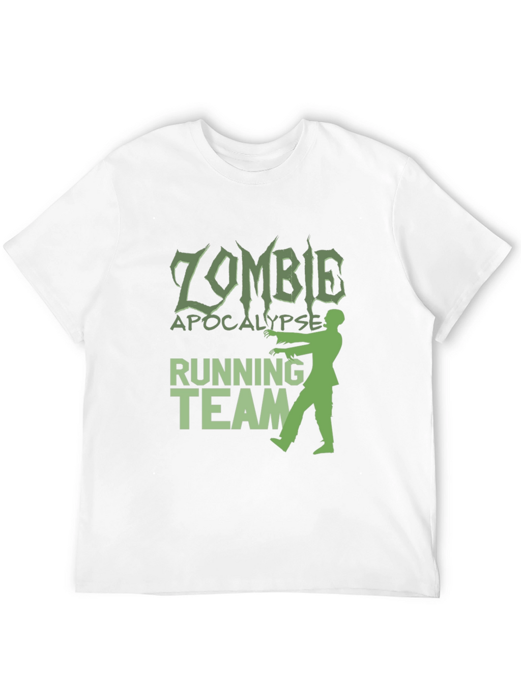 Zombie Apocalypse Running Team Graphic T-Shirt