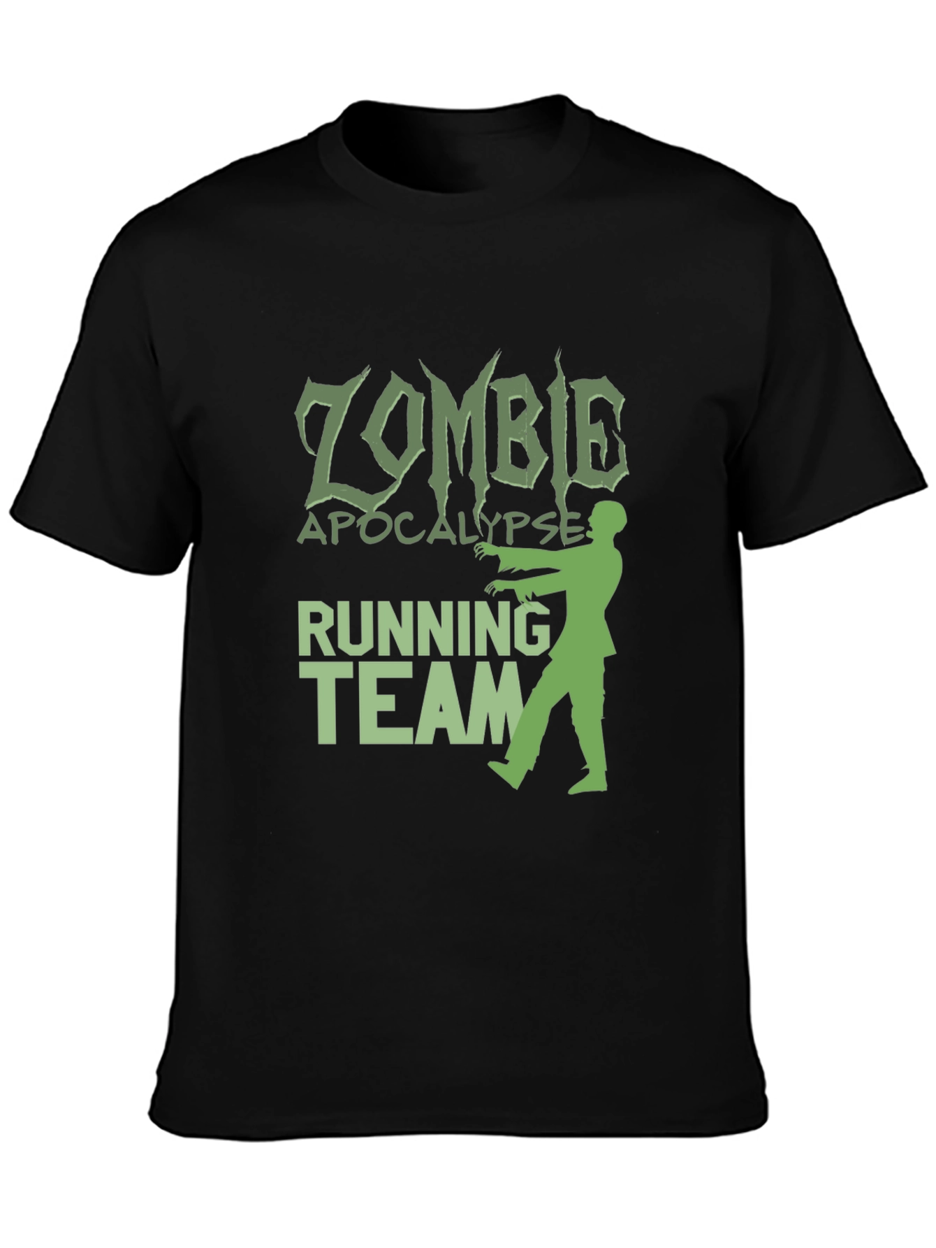 Zombie Apocalypse Running Team Graphic T-Shirt