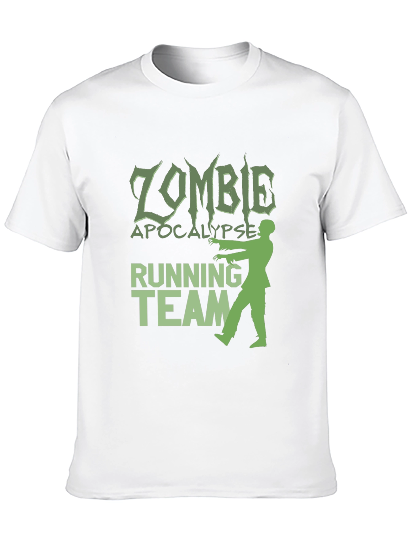 Zombie Apocalypse Running Team Graphic T-Shirt