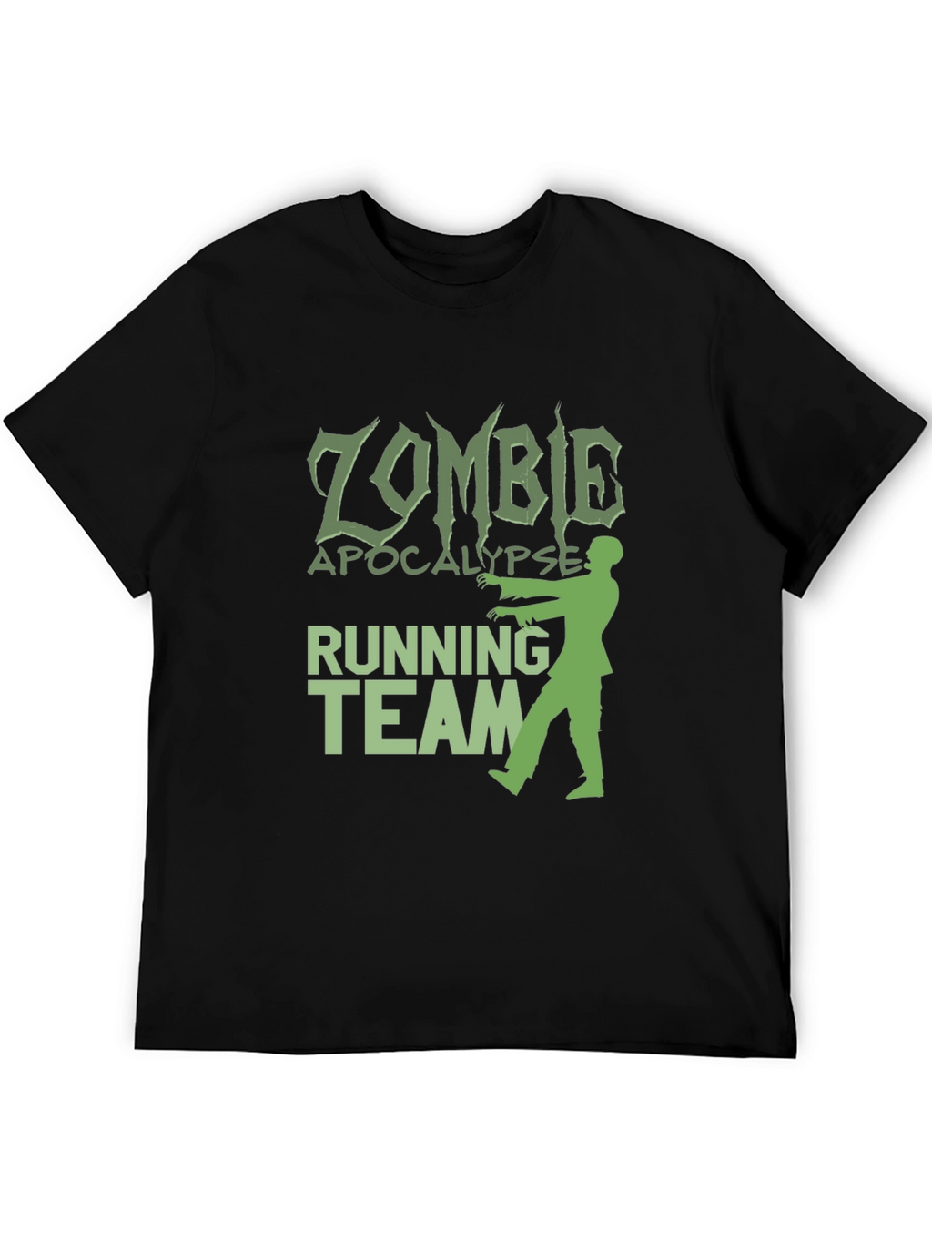 Zombie Apocalypse Running Team Graphic T-Shirt