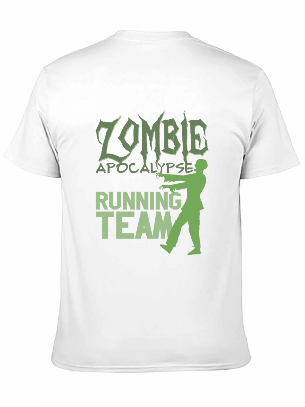 Zombie Apocalypse Running Team Graphic T-Shirt