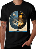 Yin Yang Tree Black T-Shirt