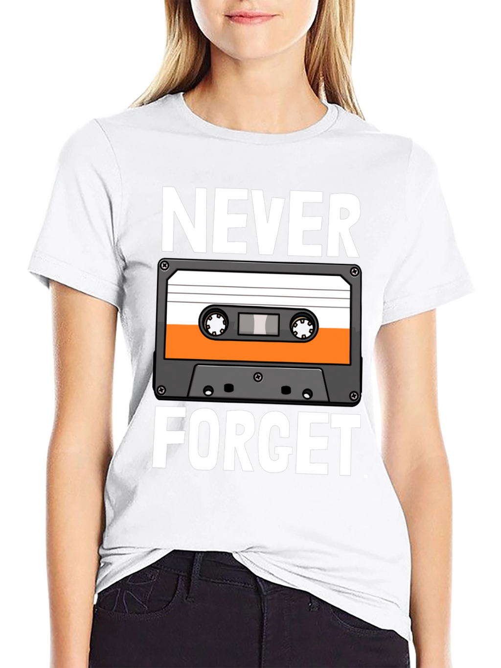 Never Forget Cassette Tape Graphic Tee