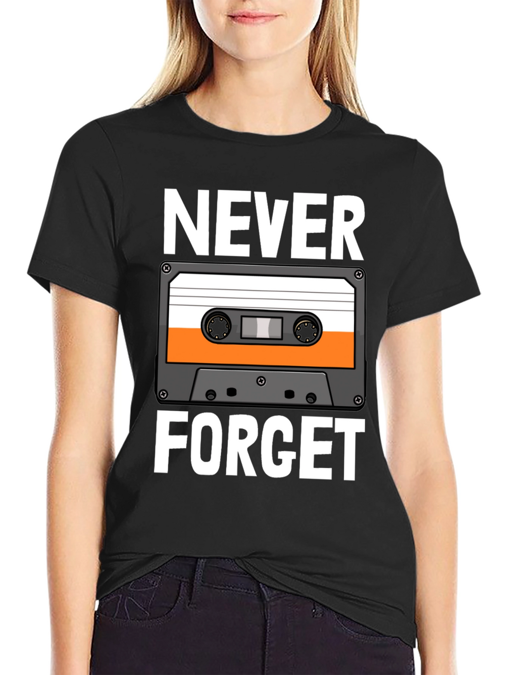 Never Forget Cassette Tape Graphic Tee