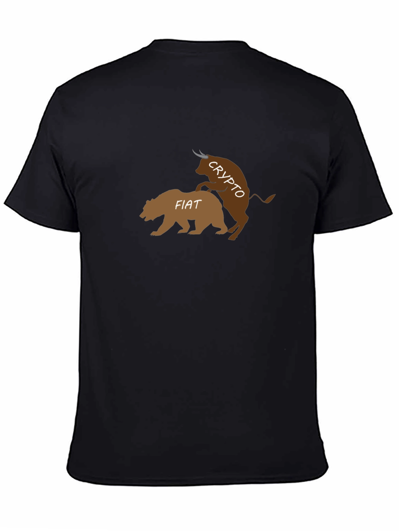Crypto Bull Fiat Bear Black T-Shirt