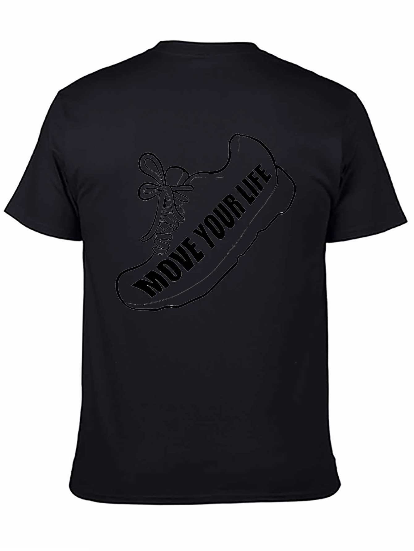 Move Your Life Graphic T-Shirt - Black