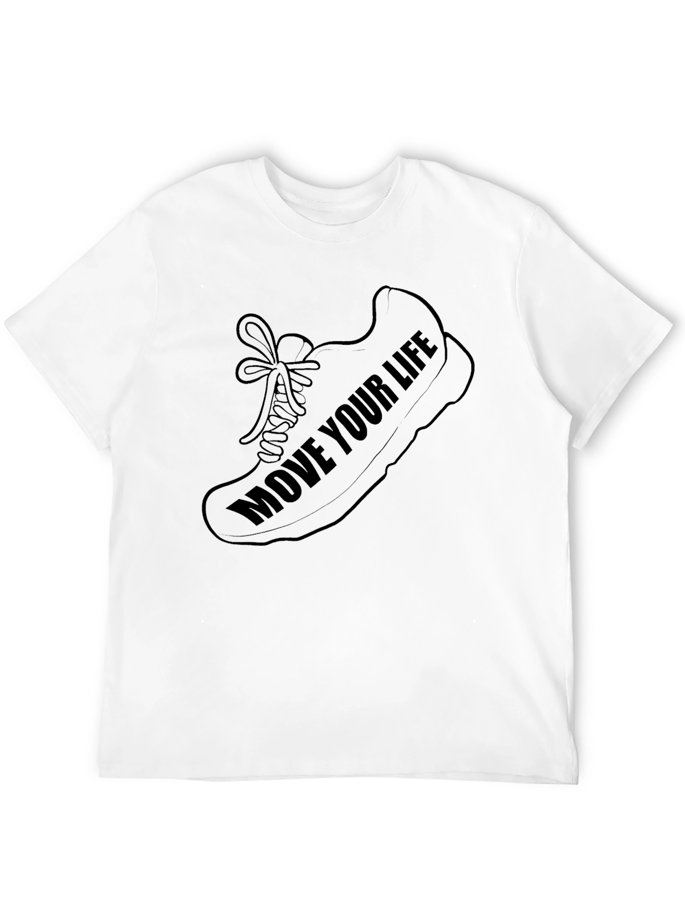 Move Your Life Graphic T-Shirt - Black