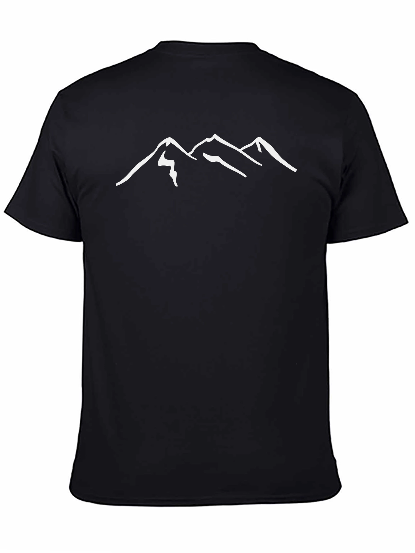 Mountain Peak Graphic Tee - Black Unisex T-Shirt