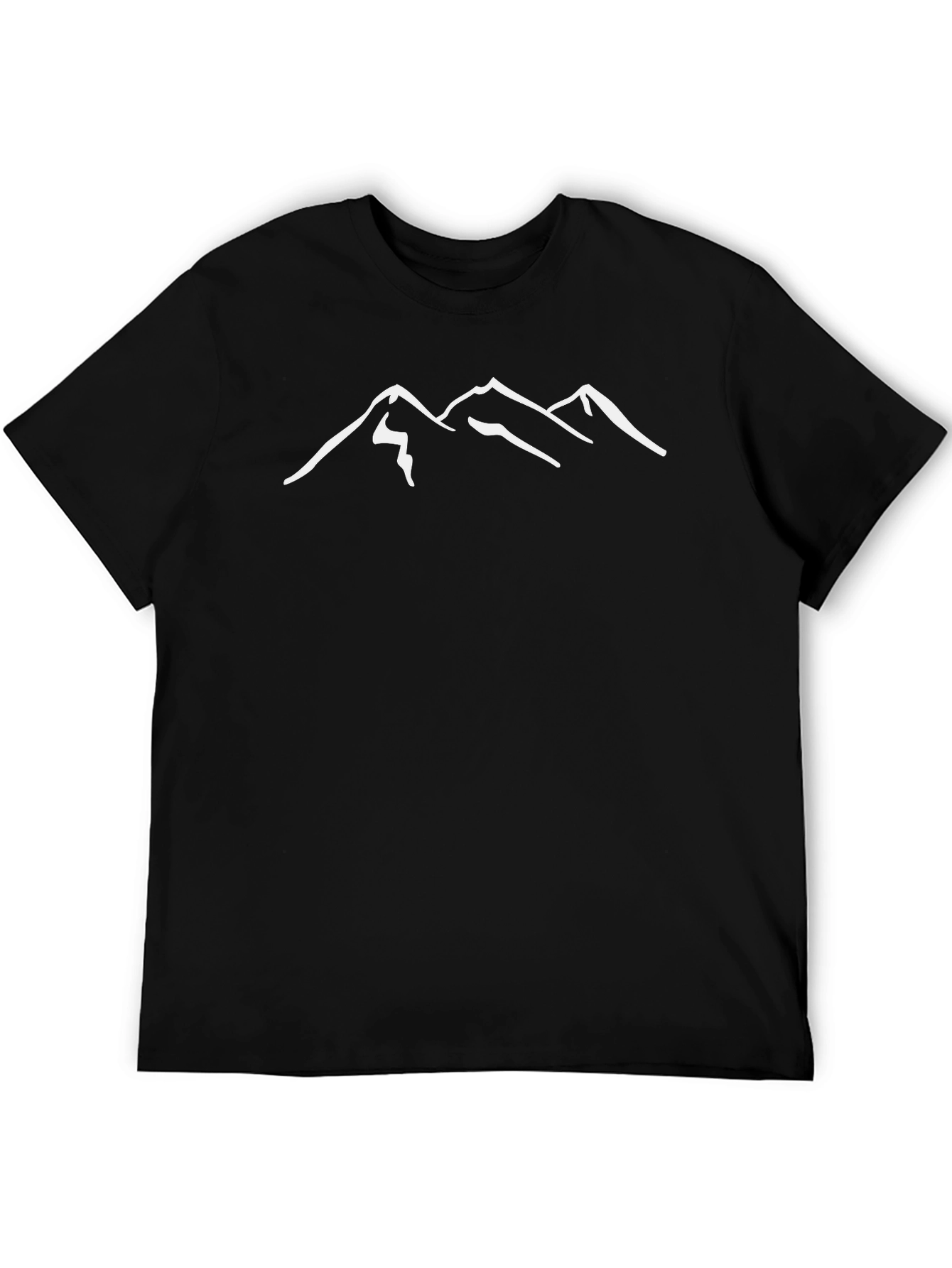 Mountain Peak Graphic Tee - Black Unisex T-Shirt