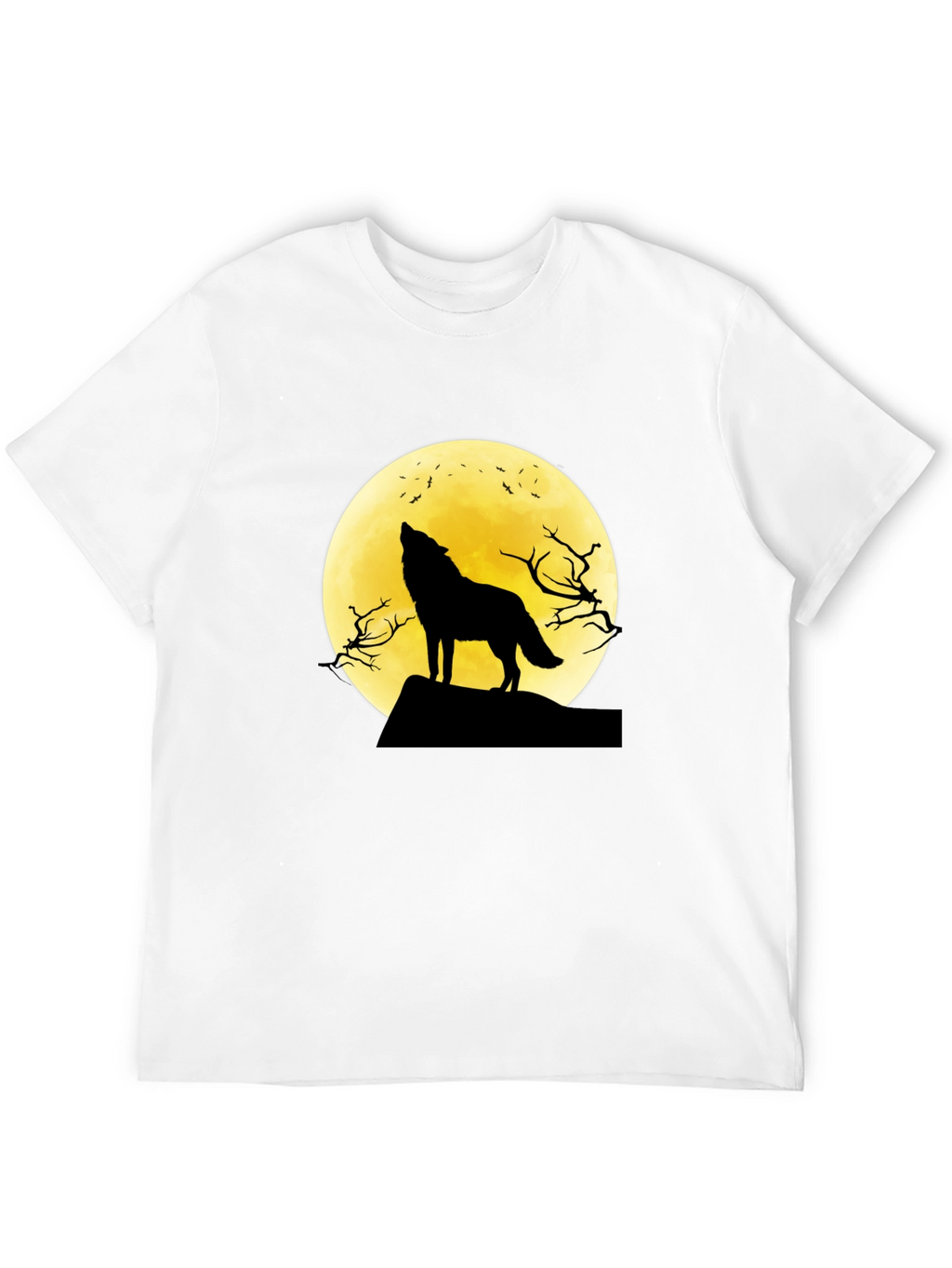 Wolf Moon Graphic Tee - Black T-Shirt