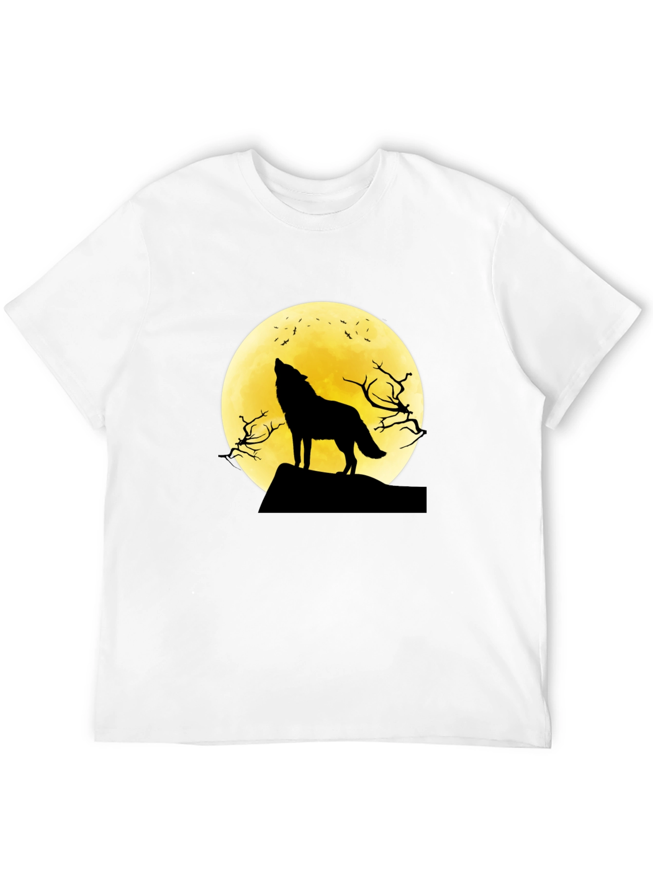 Wolf Moon Graphic Tee - Black T-Shirt