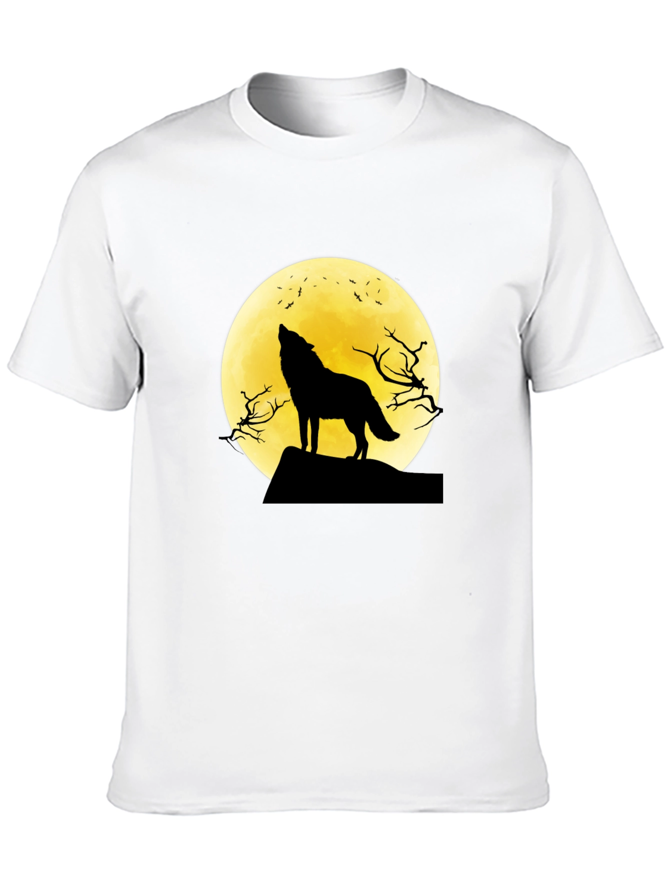 Wolf Moon Graphic Tee - Black T-Shirt