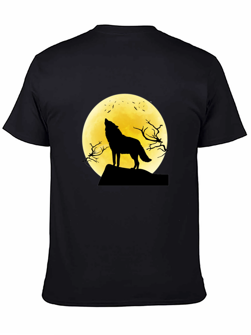 Wolf Moon Graphic Tee - Black T-Shirt