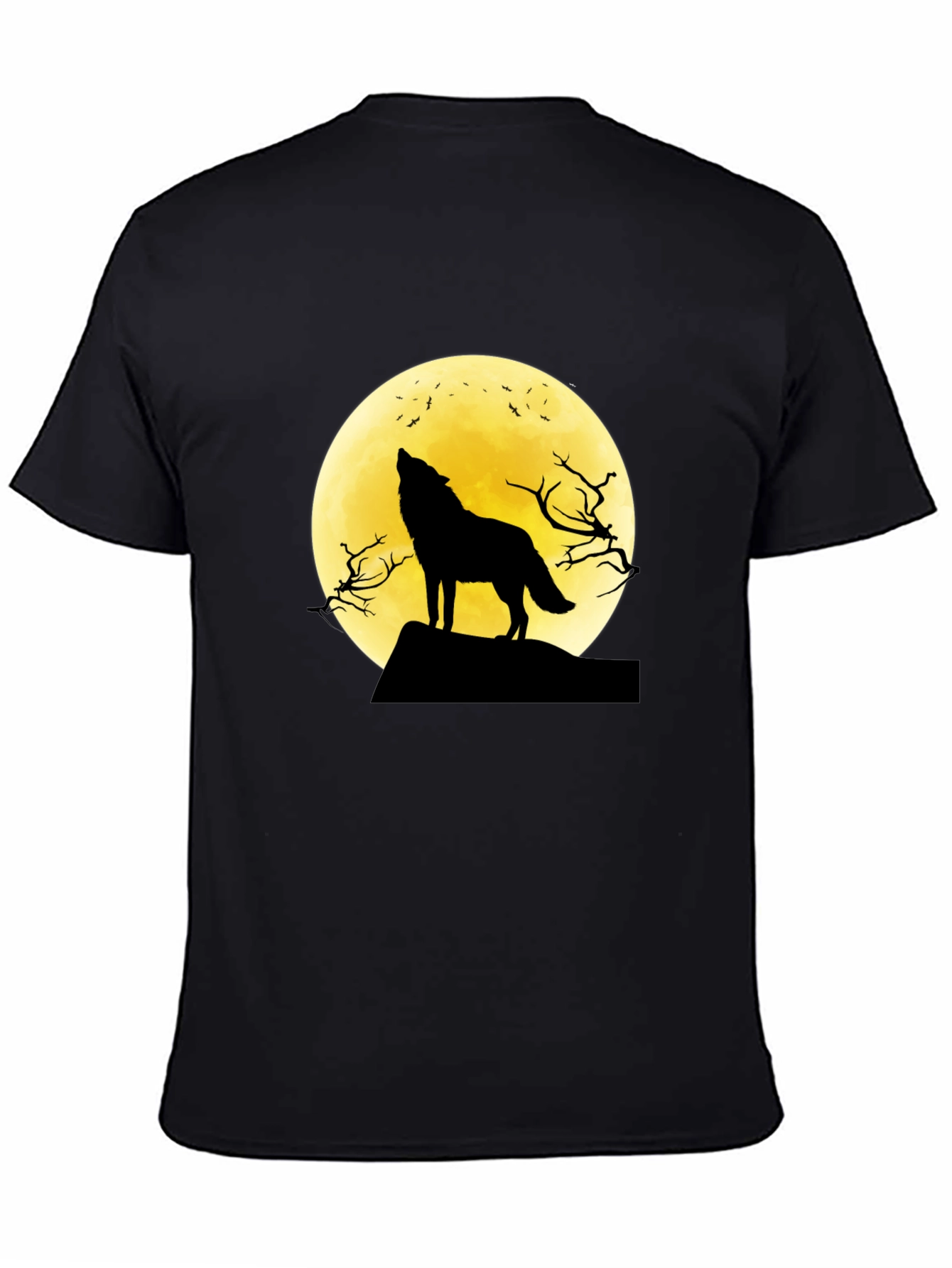Wolf Moon Graphic Tee - Black T-Shirt