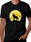 Wolf Moon Graphic Tee - Black T-Shirt