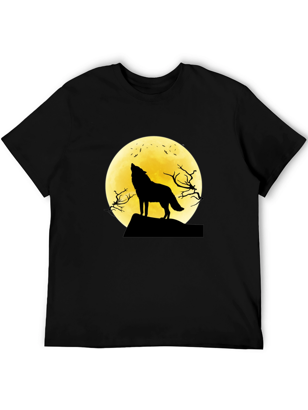 Wolf Moon Graphic Tee - Black T-Shirt