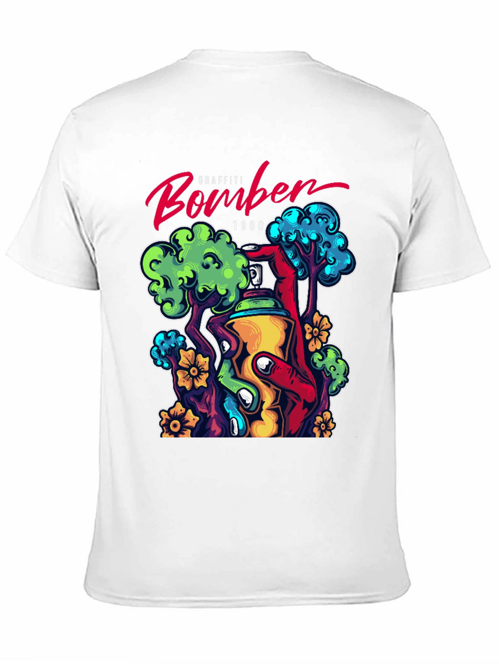 Graffiti Bomber 1980 Graphic T-Shirt