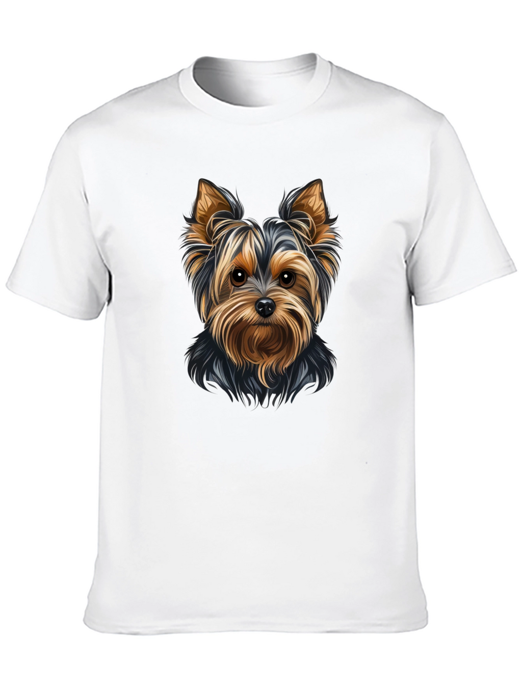 Yorkie Dog Graphic Tee - Black Unisex T-Shirt