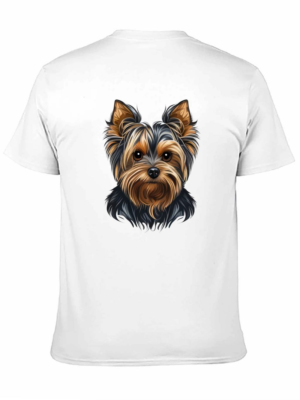 Yorkie Dog Graphic Tee - Black Unisex T-Shirt