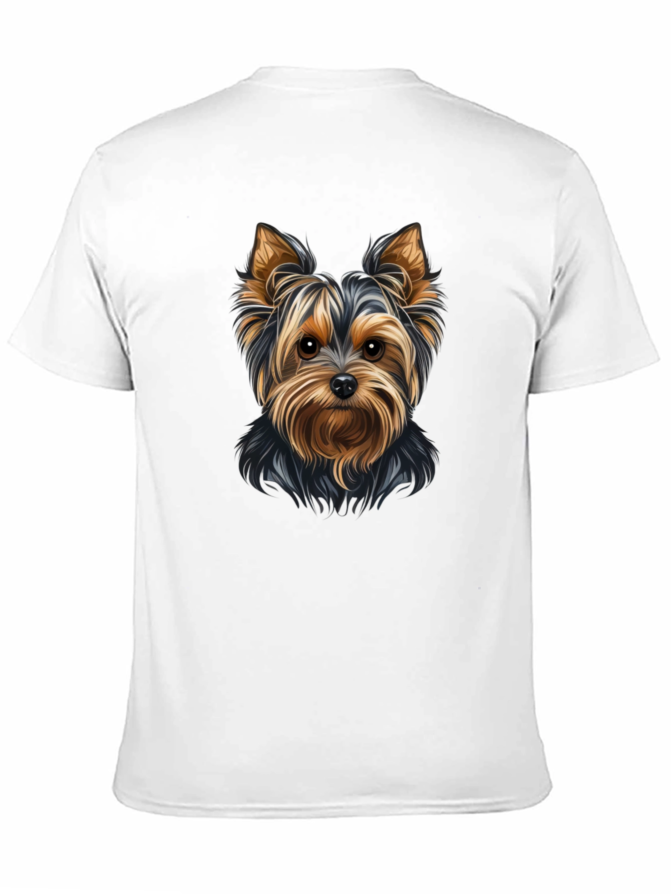 Yorkie Dog Graphic Tee - Black Unisex T-Shirt